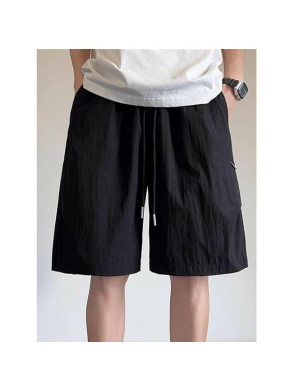 Men's Plus Size Casual Loose-Fit Drawstring Shorts - Picture 4 of 6